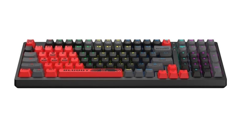Bloody S98 Mechanical Gaming Keyboard Hot-Swappable RGB Red Switch - 2