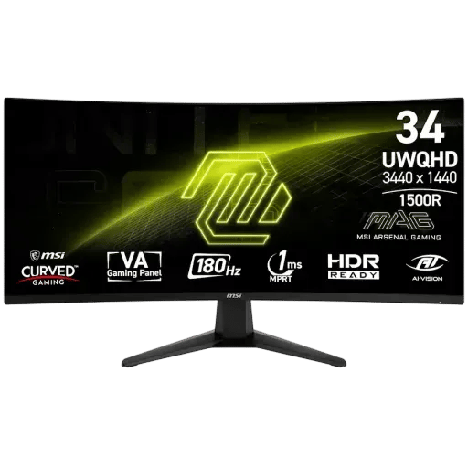 شاشة MSI MAG 346CQ 34″ 3440x1440 180Hz VA - 1