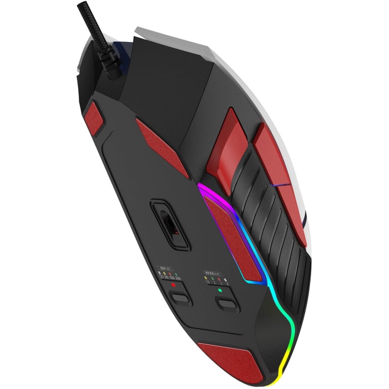 ماوس Bloody W95 Max Sports 12000 DPI سلكي RGB أحمر - 10