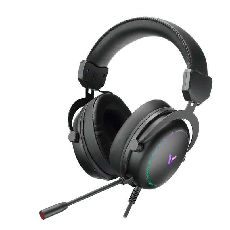 سماعات Rapoo VH300s Virtual 7.1 USB سلكي ميكروفون قابل للفك أسود - 1