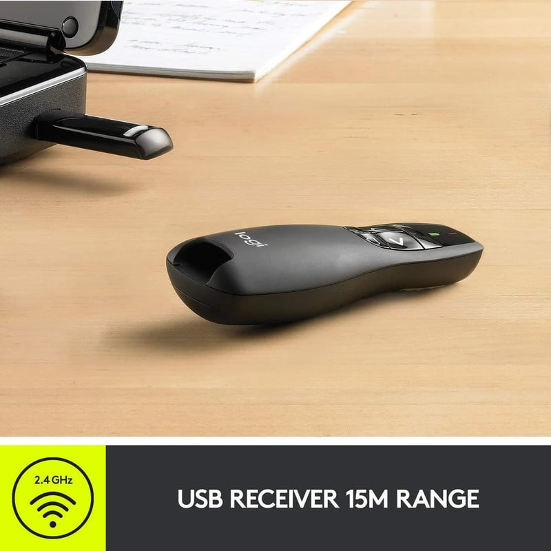 اكسسوار Logitech R400 الليزري اللاسلكي للعروض الأسود - 11