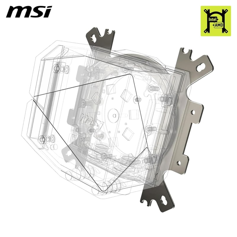مبرد MSI MAG Coreliquid I360 360mm AIO سائل ARGB أبيض - 6