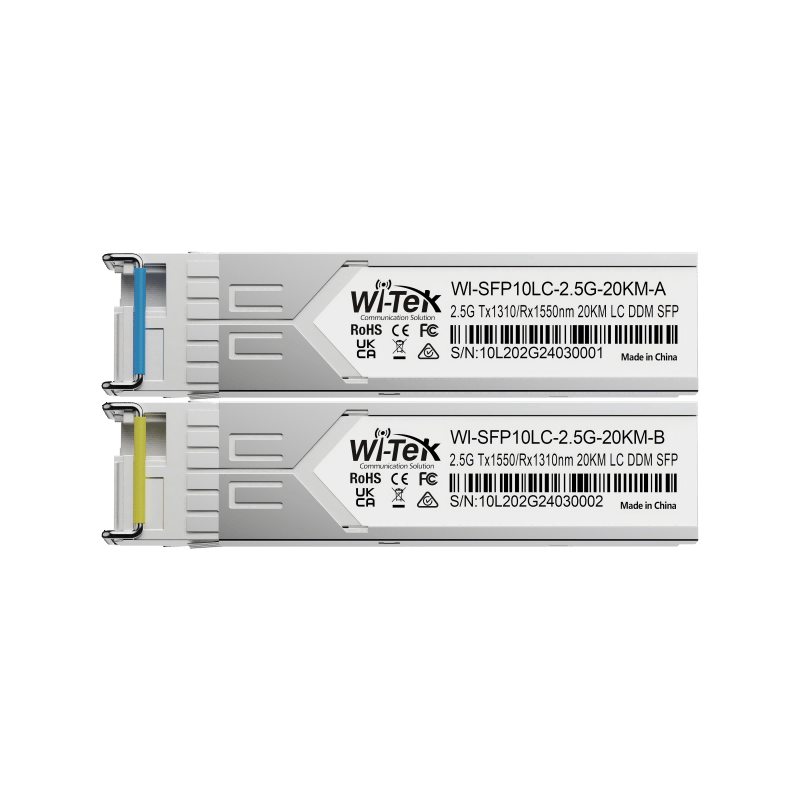 Wi-Tek SFP10LC-2.5G-20KM 2.5G 20KM Simplex LC SFP Transceiver - 2