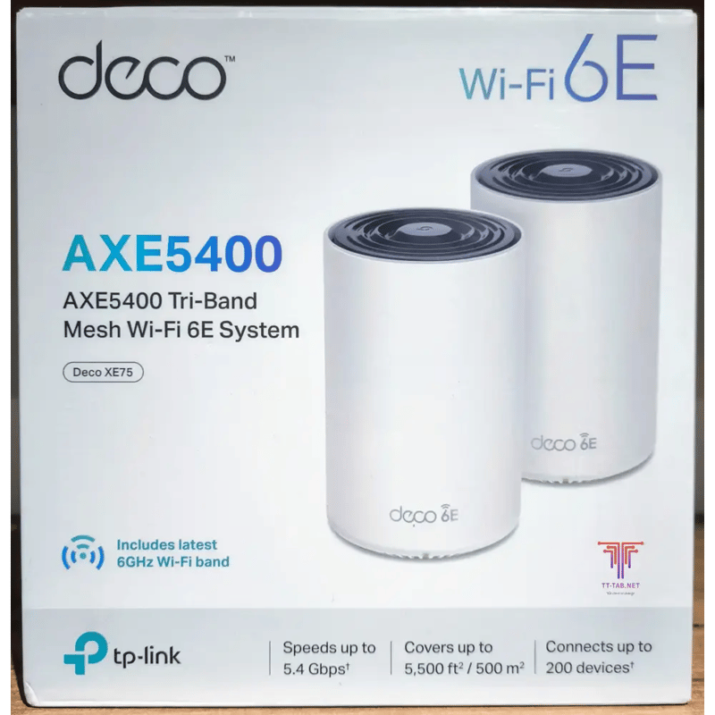 TP-Link Deco XE75 AXE5400 Tri-Band Mesh WiFi 6E System 2-Pack - 2