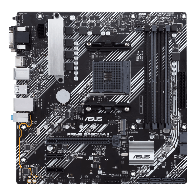 لوحة أم ASUS Prime B450 Micro-ATX AM4 DDR4 - 5
