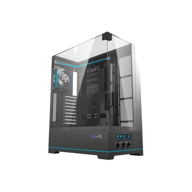 DarkFlash DY450L Pro Mid-Tower ATX Case Black Tempered Glass - 11