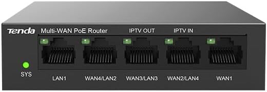 Tenda Gigabit Ethernet 5-Port PoE Router - 6