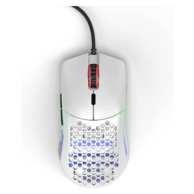 ماوس Glorious Model O 12000 DPI سلكي RGB أبيض - 1