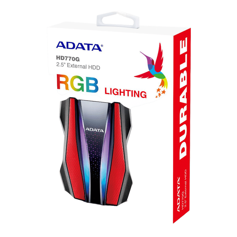 ADATA HD770G 1TB USB 3.2 Military-Grade External HDD RGB - 7