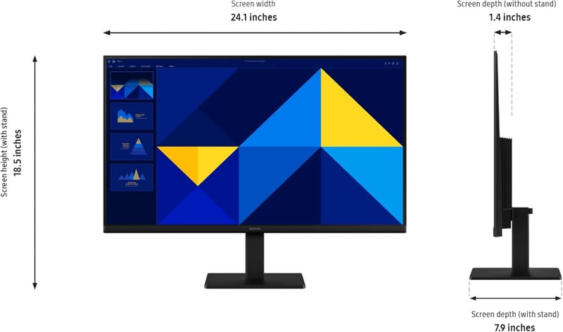 شاشة Samsung Essential S3 27″ 1920x1080 100Hz IPS - 24