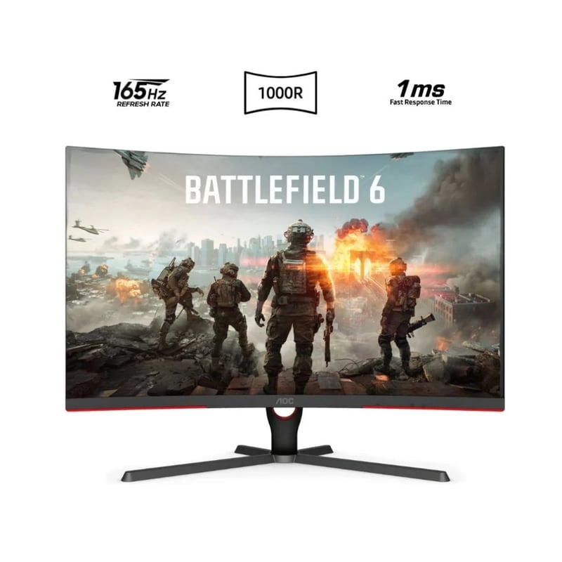 AOC G3 Series C32G3E 32" FHD 165Hz VA Curved Gaming Monitor - 11