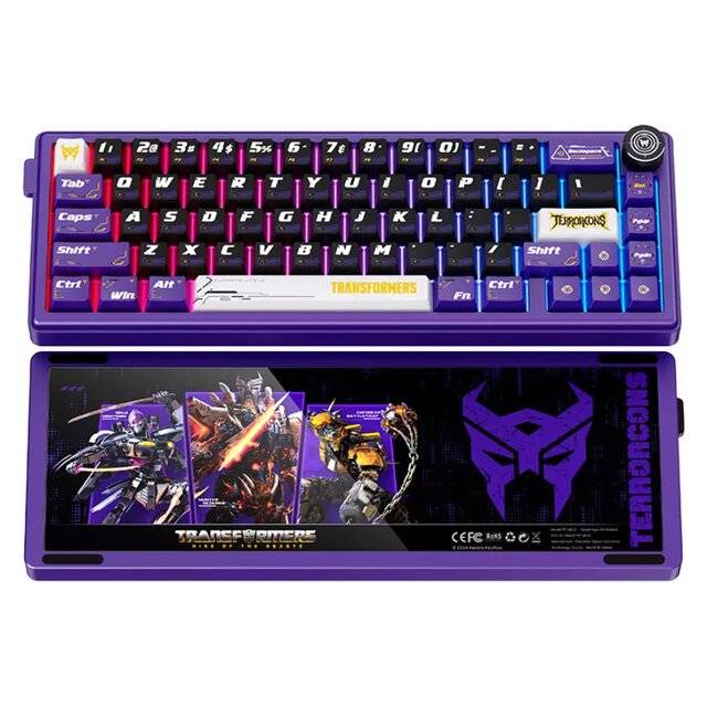 كيبورد Transformers 65% Dual-Mode Hot-Swappable RGB Purple - 4