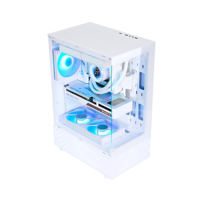 SAMA Neview 3321 Mid-Tower ATX Case White Tempered Glass - 2