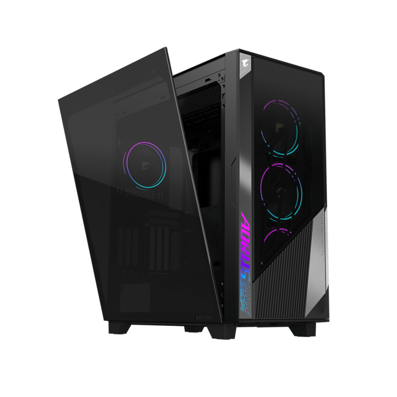 كيس Gigabyte AORUS AC500G Mid-Tower ATX EATX أسود - 6