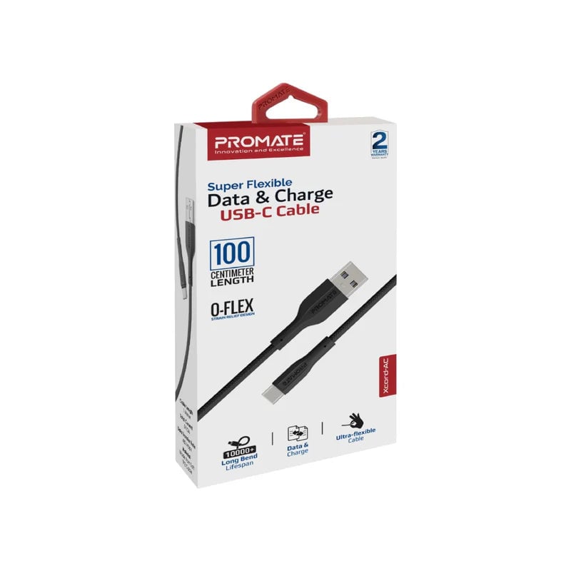 كيبل Promate USB A إلى USB C 1 Meter أبيض - 7