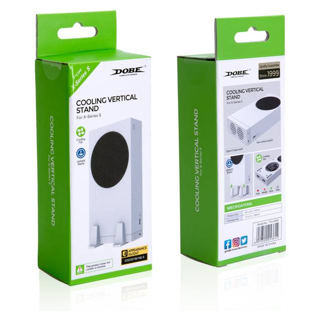Dobe TYX-0658 Vertical Cooling Stand for Xbox Series S White USB - 3