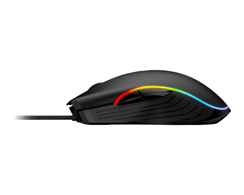 ماوس MSI Forge GM300 7200 DPI RGB USB أسود - 4