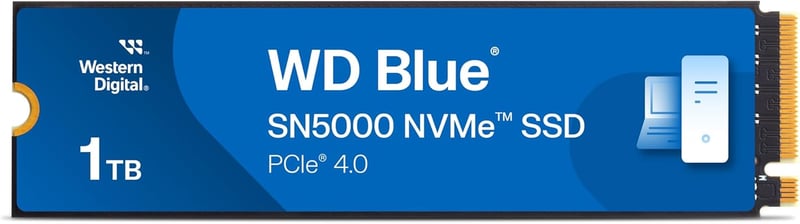 Western Digital Blue SN5000 1TB NVMe M.2 PCIe 4.0 Internal SSD - 8