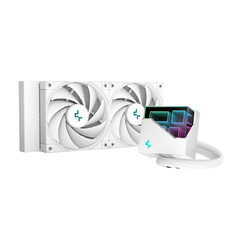DeepCool LT520 WH 240mm AIO Liquid Cooler White - 2