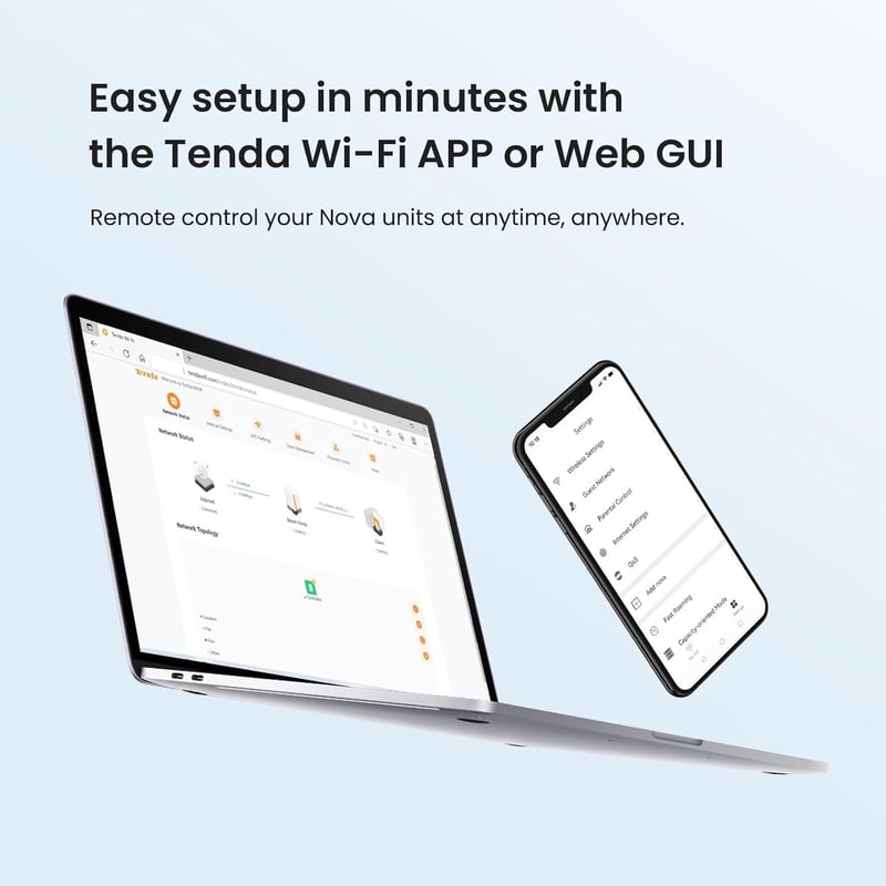 Tenda Nova EX3 AX1500 Whole Home Mesh Wi-Fi 6 System (3-Pack) - 2