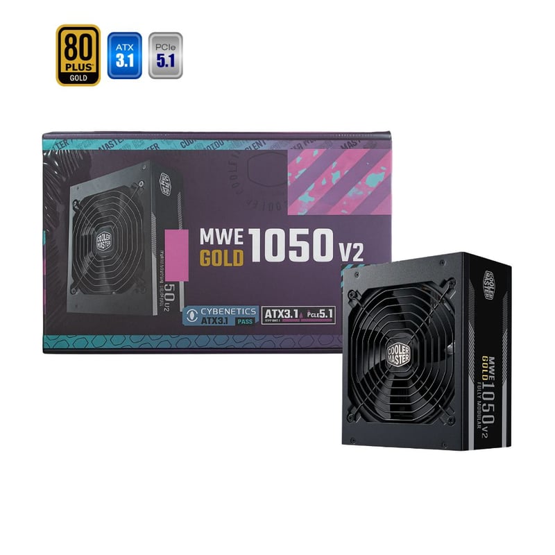 Cooler Master MWE Gold 1050W 80+ Gold Fully Modular PSU - 8