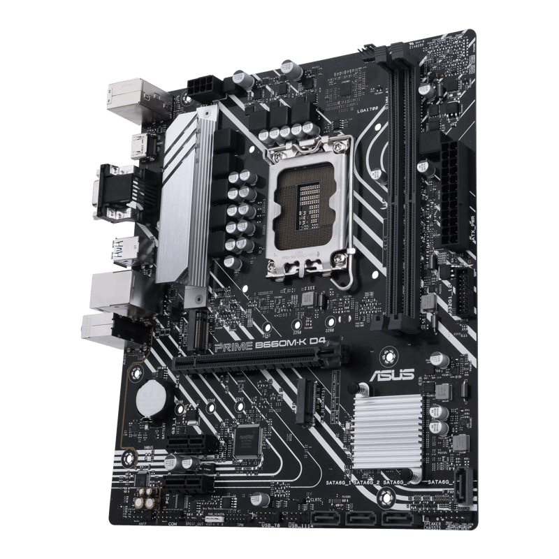 ASUS PRIME B660M-K D4 LGA 1700 Micro-ATX Motherboard - 5