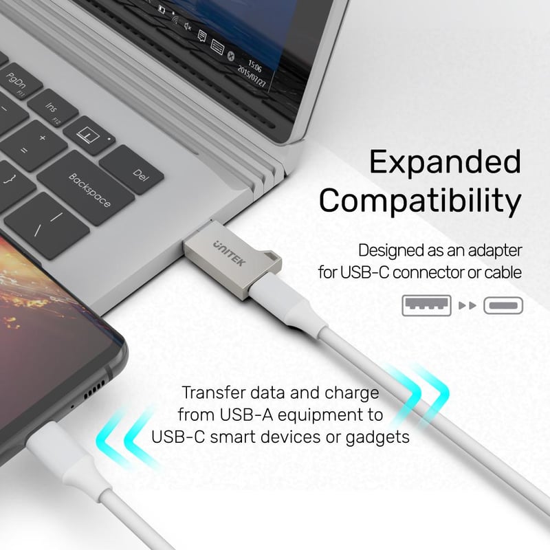 محول USB UNITEK USB-A إلى USB-C - 3