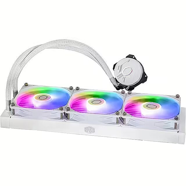 Cooler Master MasterLiquid 360L Core ARGB AIO 360mm Liquid Cooler White - 4