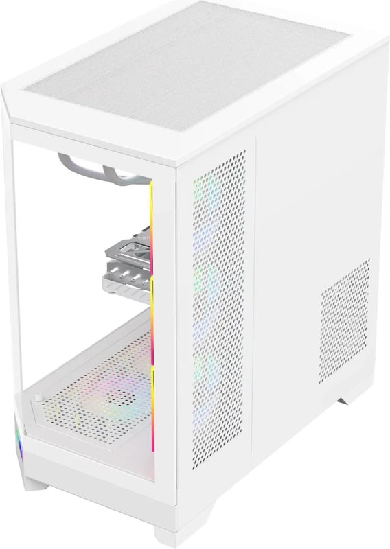 SAMA Neview 3021 Full-Tower ATX Case White Tempered Glass - 7