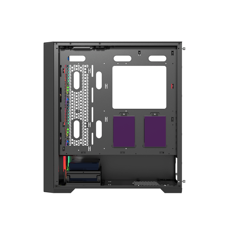 Raptor Falcon Strike Mid-Tower ATX Case Black Tempered Glass - 6