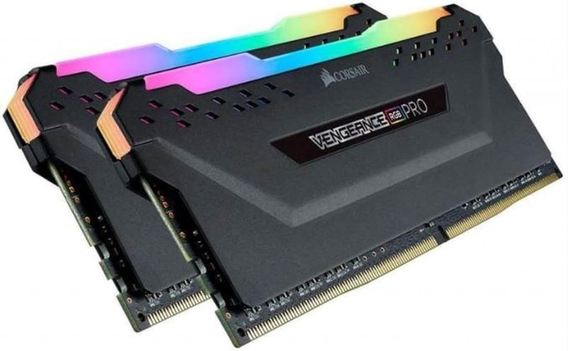 Corsair Vengeance RGB Pro SL 16GB (2x8GB) DDR4 3200MHz C16 Memory Kit - Black - 3