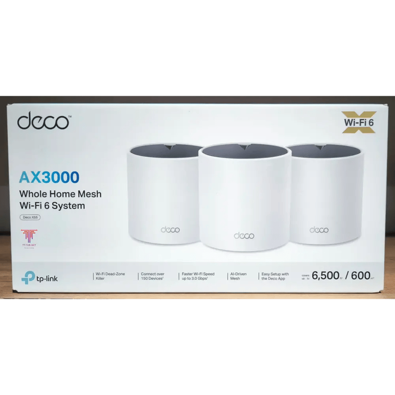 TP-Link Deco X55 AX3000 WiFi 6 Dual-Band Mesh System (3-Pack) - 2