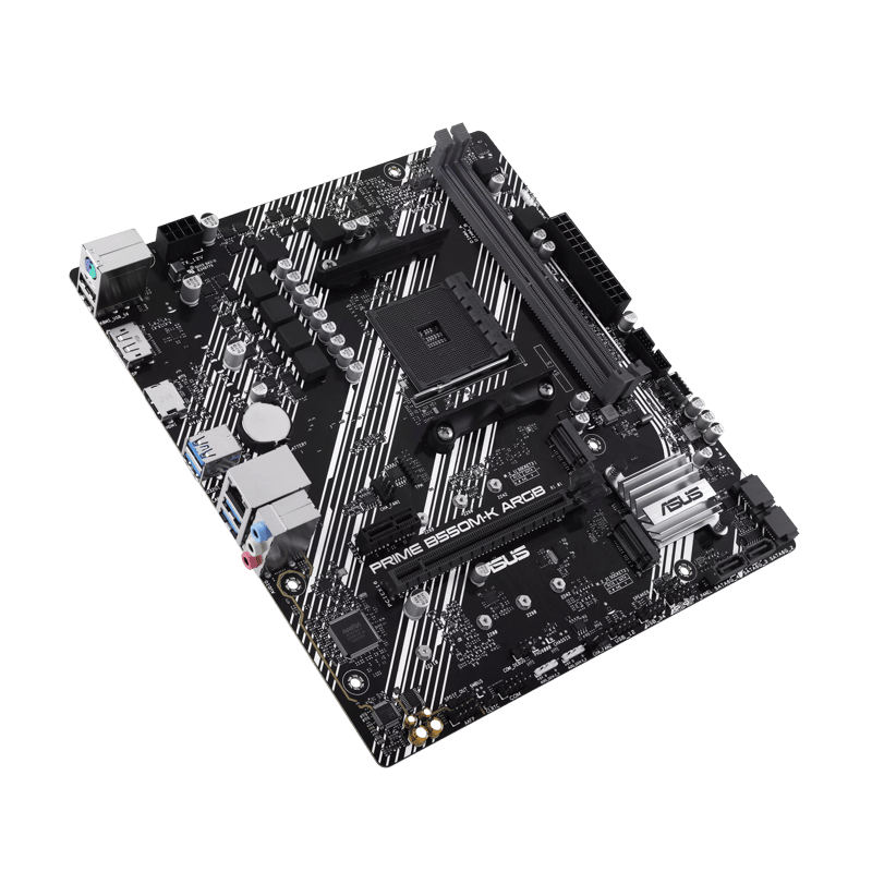 ASUS PRIME B550M-K ARGB AM4 Micro-ATX DDR4 Motherboard - 6