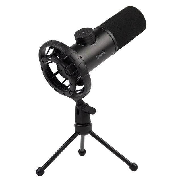 FIFINE K658 USB Dynamic Cardioid Gaming Microphone RGB with Headphone Monitoring - 3