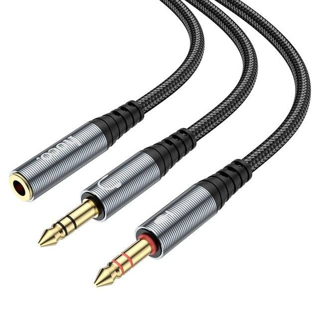 محول Hoco UPA21 2-in-1 3.5mm Audio 25cm - 4