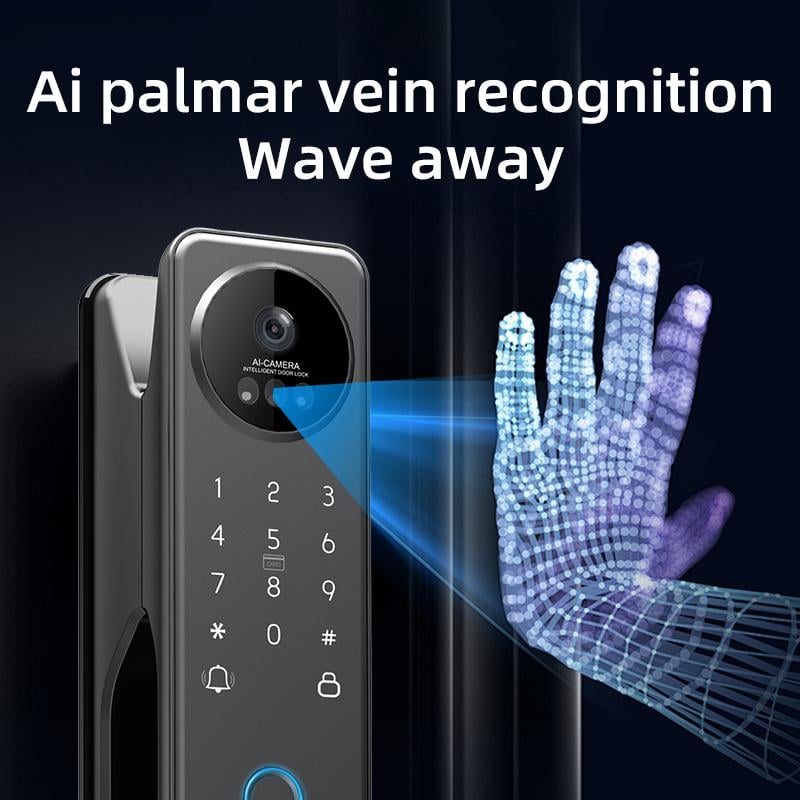 Locstar LS-S100A Smart Door Lock Palm Vein 3D Face Fingerprint Camera Black - 5