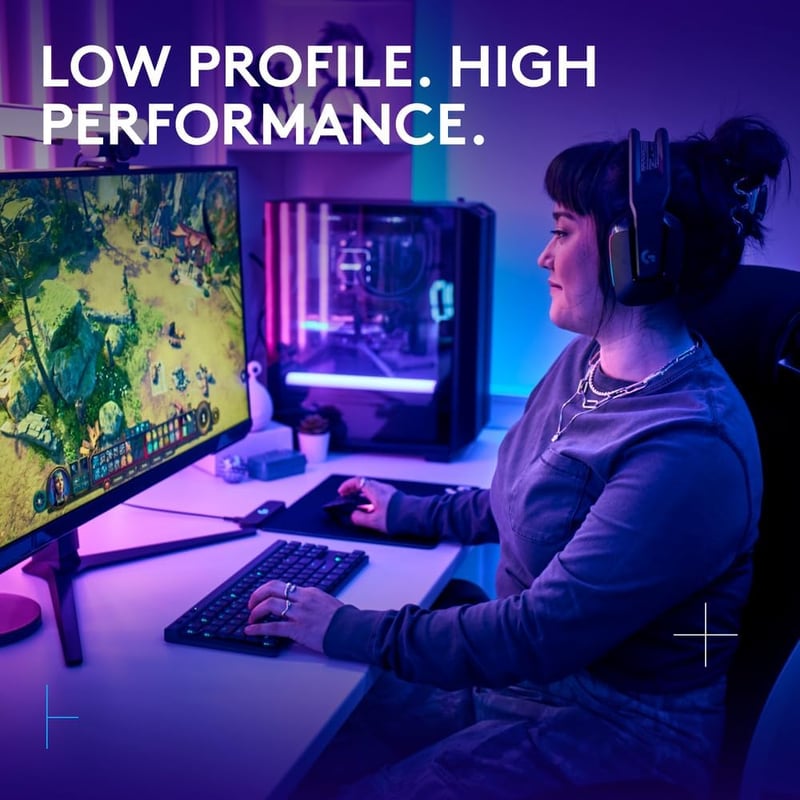 كيبورد Logitech G G515 TKL ميكانيكي لاسلكي RGB أسود - 12