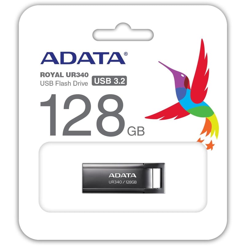 فلاش ADATA UR340 128GB USB 3.2 أسود - 8