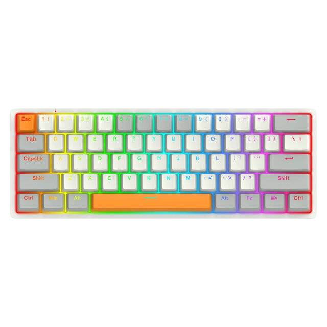 كيبورد Redragon Akali K642-RGB 60% Hot-Swappable USB-C أبيض - 3