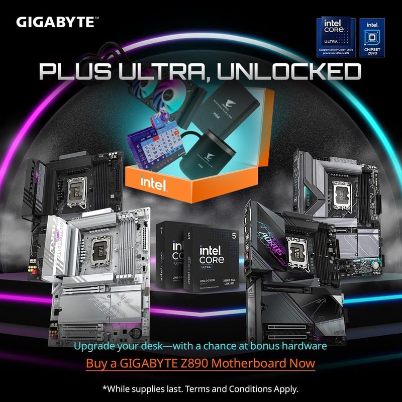 لوحة أم جيجابايت أوروس GIGABYTE Z890 AORUS PRO ICE باللون الأبيض بمقبس LGA 1851 ودعم ذاكرة DDR5 بحجم ATX - 7