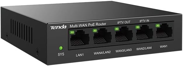 Tenda Gigabit Ethernet 5-Port PoE Router - 3