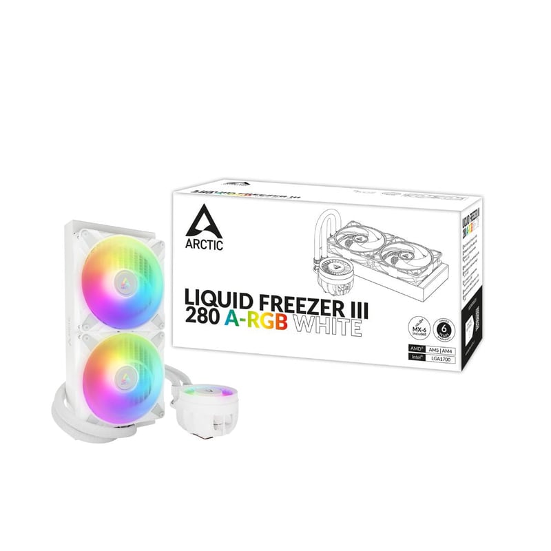 مبرد Arctic Liquid Freezer III 280mm AIO سائل أبيض ARGB - 1