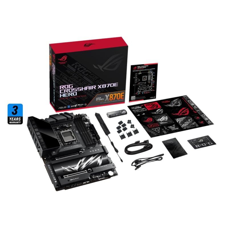 ASUS ROG CROSSHAIR X870E HERO AM5 ATX Motherboard - 9