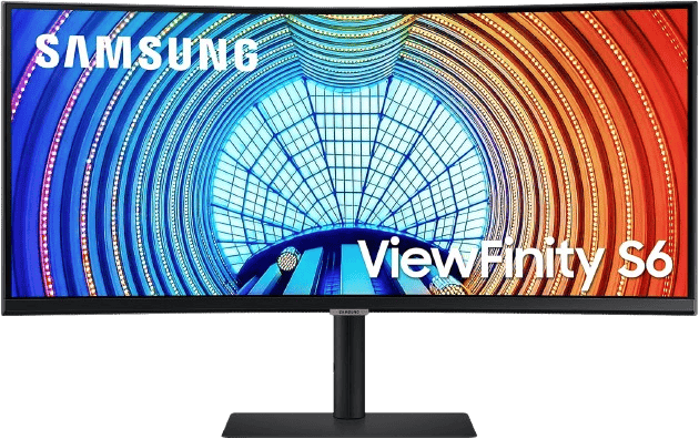 Samsung ViewFinity S6 34" UWQHD 100Hz VA Curved Monitor - 2