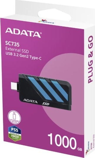 SSD محمول ADATA SC735 1TB USB-C أزرق - 8