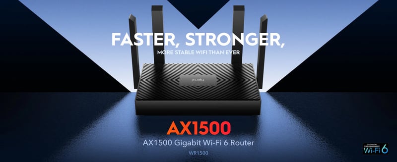 Cudy WR1500 AX1500 WiFi 6 Dual-Band Gigabit Router - 7