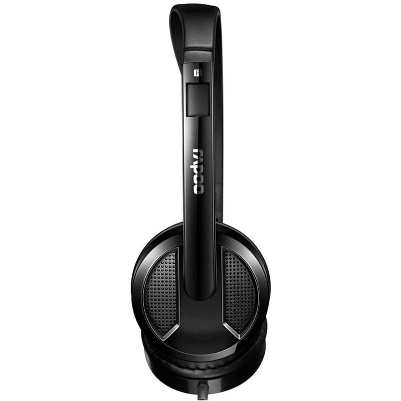 سماعات Rapoo H100 سلكية ستيريو 3.5mm مع ميكروفون أسود - 4