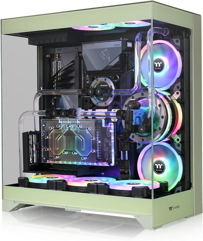 Thermaltake CTE E550 TG Mid-Tower ATX Case Matcha Green Tempered Glass - 8