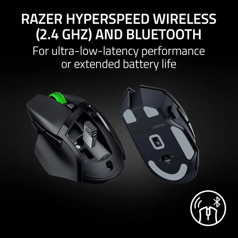 ماوس Razer Basilisk V3 X HyperSpeed 18000 DPI Dual-Mode 9-Button RGB أسود - 4