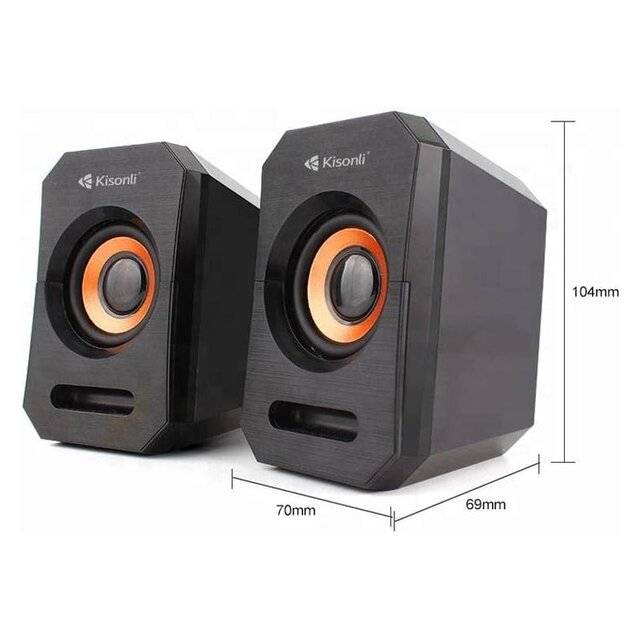 سبيكر Kisonli A606 2.0 قناة 6W سلكي - 3
